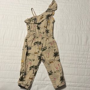 Old Navy baby girl 18-24 month safari jumpsuit